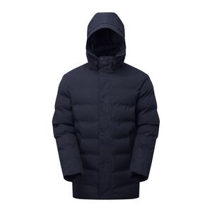 2786 Mens Longline Padded Jacket / Navy